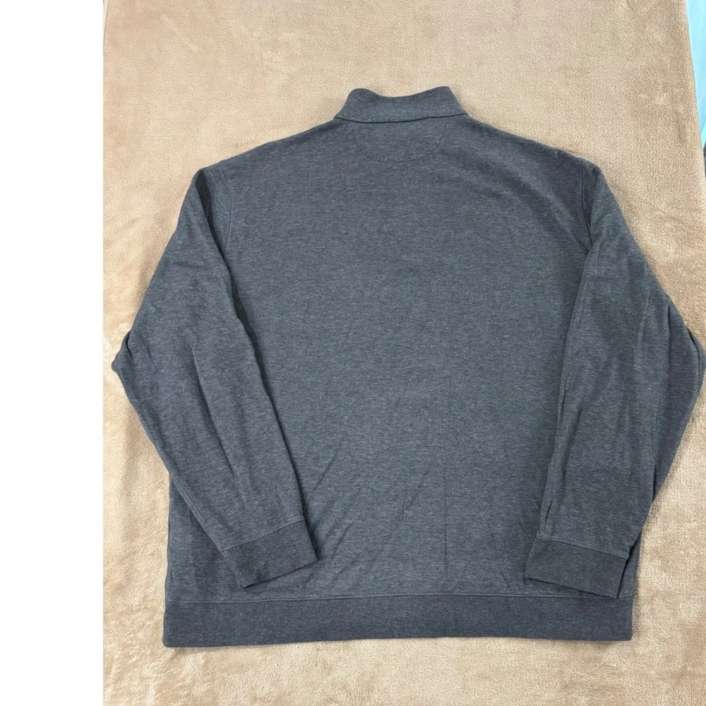 Polo Ralph Lauren Quarter Zip Pullover Mens 2XL Gray Good‎ Condition Faded Color